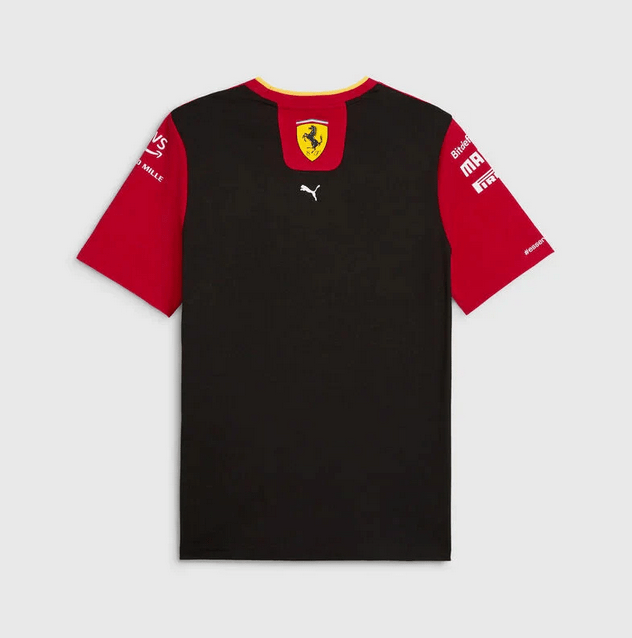 Camiseta Scuderia Ferrari Monza 2023 Edición Especial - Rojo/Amarillo/Negro