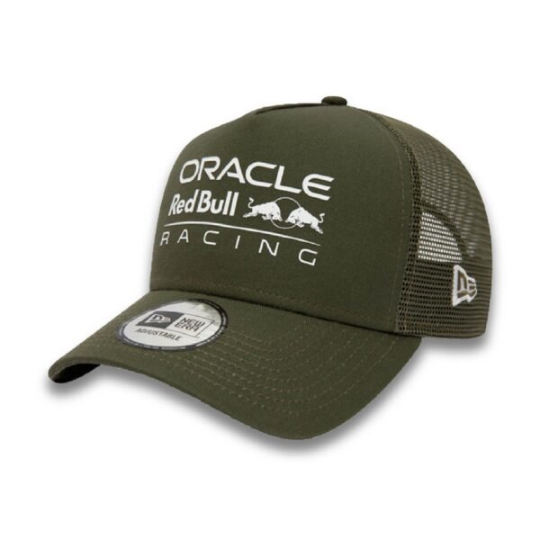 Gorra New Era – Oracle Red Bull Racing F1 Trucker Olive E-Frame - Imagen 4